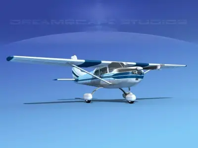 Cessna 175 Skylark V04 3D model