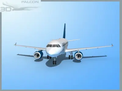 Falcon3D A319 Cyprus 3D model