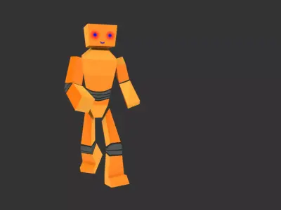 Bob - The Robot Free low-poly 3D model