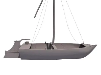 River Nile Boat 3D model