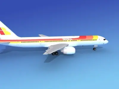 Boeing 757-200 Iberia 3D model
