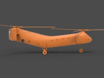 Boeing Vertol H-21 3D print model