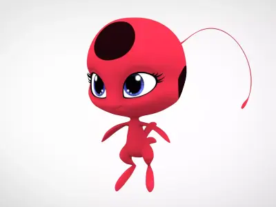Tikki  Low-poly 3D model