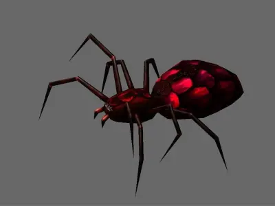 Animated Spiders Pack Free low-poly 3D model