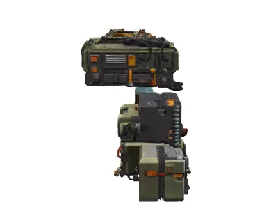 Retro SciFi Machines 3D model