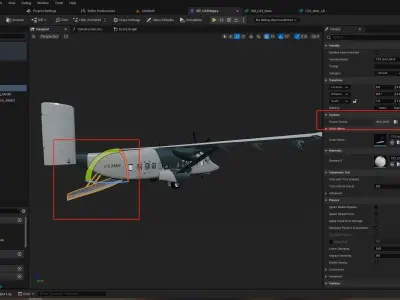 Short C-23 Sherpa Low-poly 3D model