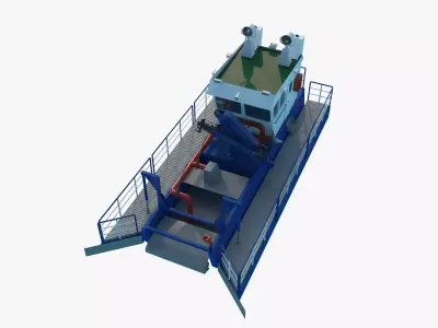 Trash Skimmer Boat 3D model