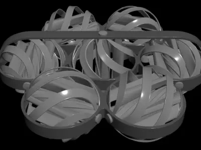 Cyclotronic Lifter - Symphony of Symmetry - Concept 3D model