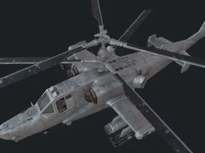 KA-50s Low-poly 3D model