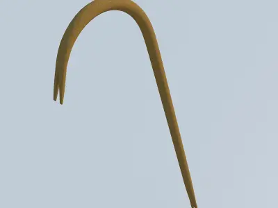 Crowbar fishing hook Free 3D model