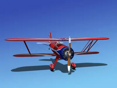 Waco YMF-5 V08 3D model