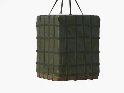 Supply drop Low-poly 3D model