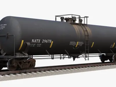 Railcar Tank Car T108 3D model