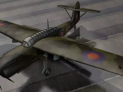 Fairey Barracuda Mk-2 3D model