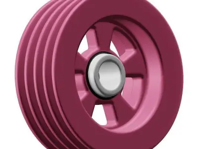 Kids Pulley Toy 3D model