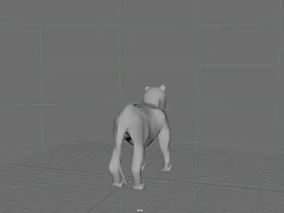 low poly lion Low-poly 3D model