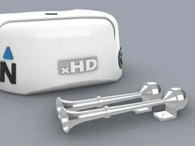 Ship Radar Set - 5 Models Low-poly 3D model