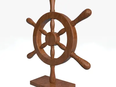 Nautical Wheel 3D model