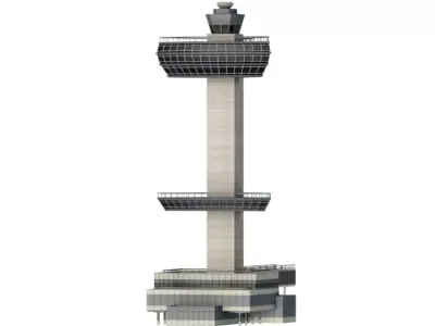 JFK Control Tower 3D model