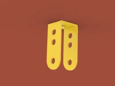 Bearing Block - Meccano Part Free 3D model