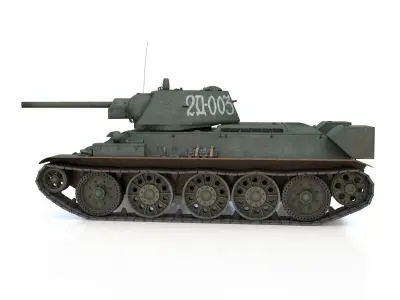 T-34-76 - Model 1942 - Soviet medium tank - D003 3D model
