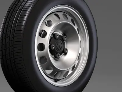 Volkswagen Caddy Panel Van wheel 2017 3D model