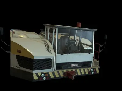 Airplane Pushback Tug Low-poly 3D model