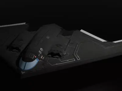 B2 Spirit Low-poly 3D model