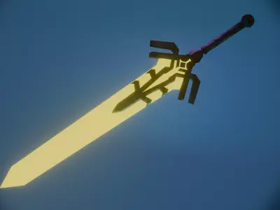 Magiks Soulsword Game-Ready 3D Asset Inspired by Marvel Rivals 3D model