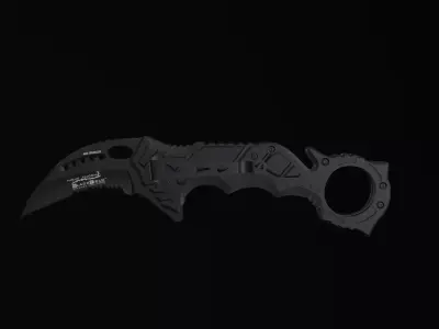 Battle knife Low-poly 3D model Low-poly 3D model