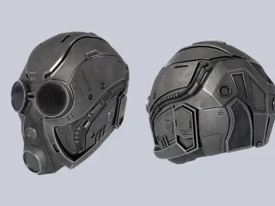 Sci fi Helmet 3D model