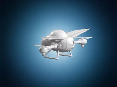 Sci-Fi Drone 3D Print Model 3D print model