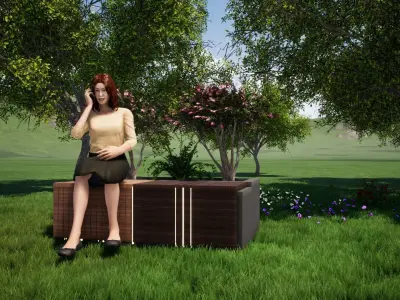 Urban Furniture 09 Free 3D model