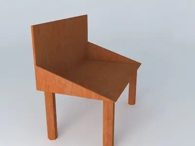 An outdoor chair. Free 3D model
