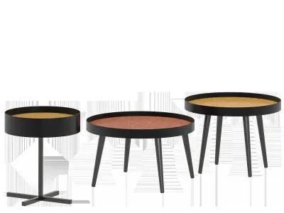 Terrazo Prism Table Set Free 3D model