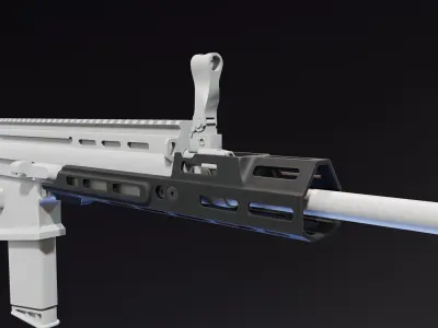 MREX Scar Handguard Low-poly 3D model