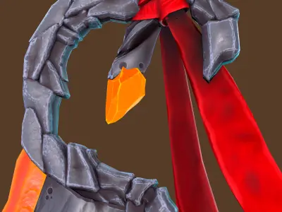 Phoenix Sword - Game Ready -  Low-poly 3D model