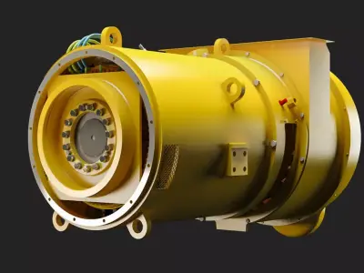 Electric Alternator - Alternador Electrico 3D model