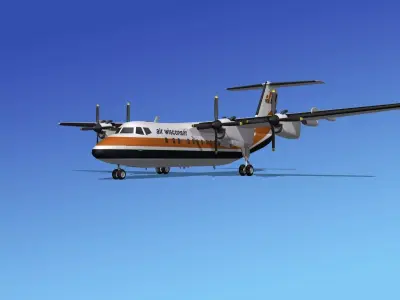 Dehavilland DHC-7 Air Wisconsin 3D model