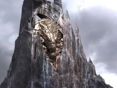 Dragon Bane Mountain 3 3D model