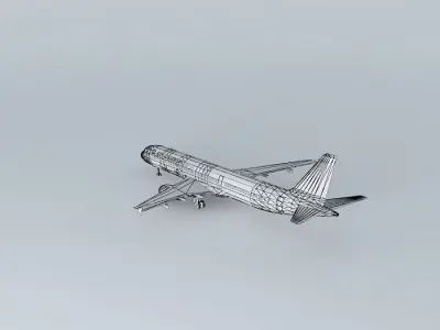 MaoriContinental Airbus A321 Free 3D model
