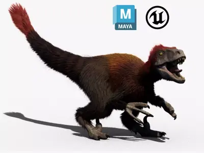 Raptor - Maya UE 3D model