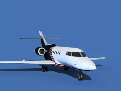 Hawker Siddley 1000 V06 3D model