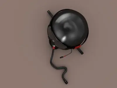Custom Jet Helmet 3D model