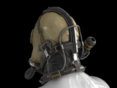 Postapocaliptico Gas Mask 3D model