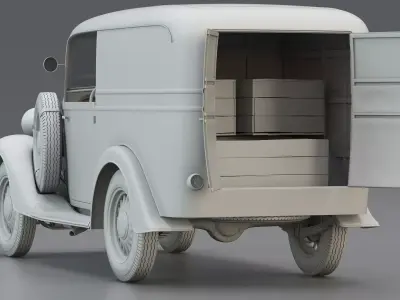 WWII Italian Utility Military Truck 1 5t 3D model