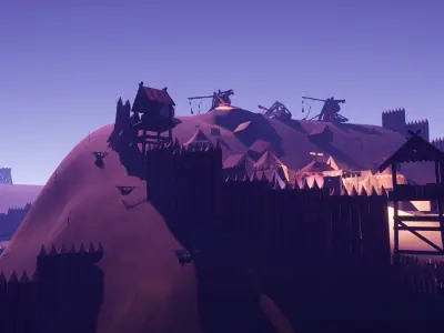 Medieval Battlefield Pack Low-poly 3D model