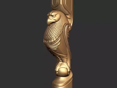 Eagle on pillar Free 3D model