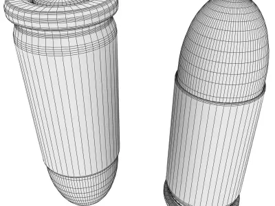 32 ACP Cartridge 3D model