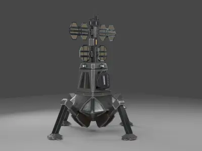 Sci-Fi beacon 3D model